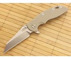 Hinderer Knives XM-18 3.5" Sand G10 Wharncliffe Flipper 20CV
