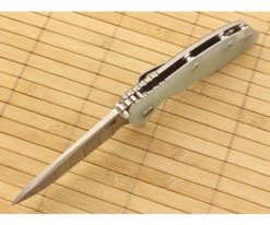 Hinderer Knives XM-18 3.5" Translucent Spear Point Flipper CPM-20CV -Rescue Knives Sales Store xm 18tg 35srf 3