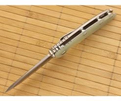 Hinderer Knives XM-18 3.5" Stonewash Spanto Flipper Translucent G10 -Rescue Knives Sales Store xm18 35 060 3