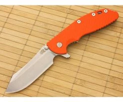 Hinderer Knives XM-24 Skinner Flipper Orange G10