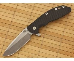Hinderer Knives XM-24 Spanto Flipper Black G10