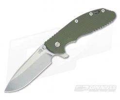 Hinderer Knives XM-24 Spear Point Flipper OD Green G10