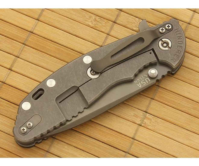 Hinderer Knives XM-24 WF Anthracite DLC Spanto Flipper Black G10 4 Hinderer Knives XM-24 WF Anthracite DLC Spanto Flipper Black G10 - Image 2